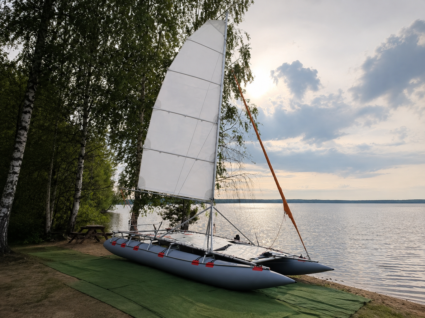 Парусный катамаран Бродяга, 15 м²